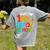 100th Day Of School Teachers Kids Happy 100 Days Women's Comfort Colors T-Shirt Back Print Grey