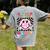 In My 1st Grade Era Smile Face Back To School Teacher Kid Women's Comfort Colors T-Shirt Back Print Grey