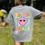 In My 3rd Grade Era Back To School Smile Face Teacher Kid Women's Comfort Colors T-Shirt Back Print Grey