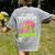 3rd Grade Teachers Love Brains Zombie Teacher Halloween Women's Comfort Colors T-Shirt Back Print Grey