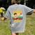 67 Meme Six Seven Bruh Retro Dabbing Teacher School Women's Comfort Colors T-Shirt Back Print Grey