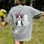 8 Years Old Birthday Boston Terrier Dog Lover 8th Party Kid Women's Comfort Colors T-Shirt Back Print Grey