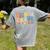 8th Grade Dream Team Teachers Boys Kids Retro Back To School Women's Comfort Colors T-Shirt Back Print Grey