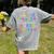 ABC Elemeno Kindergarten Teacher Boy Girl Kid Back To School Women's Comfort Colors T-Shirt Back Print Grey ABC Elemeno Kindergarten Teacher Boy Girl Kid Back To School Women's Comfort Colors T-Shirt Back Print Grey