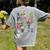 ABCs Alphabet Halloween Learning Kindergarten Teachers Women's Comfort Colors T-Shirt Back Print Grey ABCs Alphabet Halloween Learning Kindergarten Teachers Women's Comfort Colors T-Shirt Back Print Grey