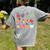 Art Apples Back To School For Teacher Student Women's Comfort Colors T-Shirt Back Print Grey Art Apples Back To School For Teacher Student Women's Comfort Colors T-Shirt Back Print Grey
