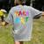 Make Art Painter Artist Teacher Artsy Men Women Kids Women's Comfort Colors T-Shirt Back Print Grey