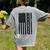 ASL Flag Sign Language Deaf ASL Teacher For Men Women Women's Comfort Colors T-Shirt Back Print Grey
