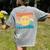 Back To School Groovy Smile Preschool Teachers Students Kids Women's Comfort Colors T-Shirt Back Print Grey