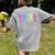 Back To School Neon Checkered Third Grade Colorful Teacher Women's Comfort Colors T-Shirt Back Print Grey Back To School Neon Checkered Third Grade Colorful Teacher Women's Comfort Colors T-Shirt Back Print Grey