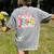 Back To School Pre-K Preppy Teacher Girl Women's Comfort Colors T-Shirt Back Print Grey