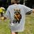 Back To School Raccoon Teachers Student Kids Women's Comfort Colors T-Shirt Back Print Grey