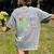 Battery Life Of A School Teacher Monday To Friday For Men Women Women's Comfort Colors T-Shirt Back Print Grey