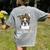 Birthday And Mother's Day -Boston Terrier Mom Women's Comfort Colors T-Shirt Back Print Grey