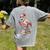 Book Lover Cute Flamingo Reading Teacher Librarian Women Women's Comfort Colors T-Shirt Back Print Grey