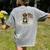 Boston Terrier 4th Of July US American Flag Dog Patriotic Women's Comfort Colors T-Shirt Back Print Grey