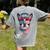 Boston Terrier 4th Of July US Merica Bostie Dog Patriotic For Men Women Kids Women's Comfort Colors T-Shirt Back Print Grey