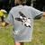 Boston Terrier Bostie Dog Kids Boys Girls Women's Comfort Colors T-Shirt Back Print Grey