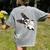 Boston Terrier Bostie Dog Kids Men Women's Comfort Colors T-Shirt Back Print Grey