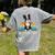 Boston Terrier Boston-Bulldog For Men Women Girls Kids Women's Comfort Colors T-Shirt Back Print Grey