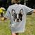 Boston Terrier Cute Puppy Face Dog Lover Pet Owner Women's Comfort Colors T-Shirt Back Print Grey