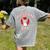 Boston Terrier Dad Dog Father For Men Women Kids Women's Comfort Colors T-Shirt Back Print Grey