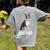 Boston Terrier Dog Dad Boston Terrier Dog Lovers Women's Comfort Colors T-Shirt Back Print Grey