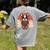 Boston Terrier Dog Japanese Style Samurai Dogs Women's Comfort Colors T-Shirt Back Print Grey