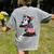 Boston Terrier Dog Merica 4th Of July Usa American Flag Men Women's Comfort Colors T-Shirt Back Print Grey