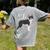 Boston Terrier Dog Mom Woman Women Women's Comfort Colors T-Shirt Back Print Grey