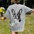 Boston Terrier Dog Motif Pet Illustration Boston Terrier For Men Women Kids Women's Comfort Colors T-Shirt Back Print Grey