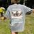 Boston Terrier Dog Official Sleepshirt Pajamas Nightgown Men Women Girls Kids Women's Comfort Colors T-Shirt Back Print Grey