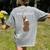 Boston Terrier Who Farted Women's Comfort Colors T-Shirt Back Print Grey