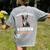 Boston Terrier Groovy World's Best Boston Mom Women's Comfort Colors T-Shirt Back Print Grey