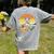 Boston Terrier Guitar Retro Women's Comfort Colors T-Shirt Back Print Grey