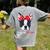 Boston Terrier Mom Bostie Women Girls Women's Comfort Colors T-Shirt Back Print Grey