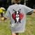 Boston Terrier Mom Dad Bostie Dog Lover Valentines Day Women's Comfort Colors T-Shirt Back Print Grey