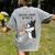 Boston Terrier Mom Dogs Mum Woman Women's Comfort Colors T-Shirt Back Print Grey