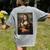 Boston Terrier Mona Lisa Painting Art Dog Mom Dad For Men Women Kids Women's Comfort Colors T-Shirt Back Print Grey
