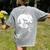 Boston Terrier And Moon Halloween Costume Dog Lover Women's Comfort Colors T-Shirt Back Print Grey