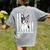 Boston Terrier Papa Cool Dog Lover USA American Flag Men Women Women's Comfort Colors T-Shirt Back Print Grey