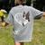 Boston Terrier Shirts For Women Girls Kids Heart Cute Women's Comfort Colors T-Shirt Back Print Grey