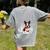 Boston Terrier In The Snow Merry Christmas Winter Women's Comfort Colors T-Shirt Back Print Grey