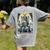 Boston Terrier Tarot Card Dog Women's Comfort Colors T-Shirt Back Print Grey
