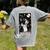 Boston Terrier Tarot Card Star With The Moon Men Women Kids Women's Comfort Colors T-Shirt Back Print Grey