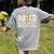 Boys Girls Teachers Rock Back To School ABCD Back In Class Women's Comfort Colors T-Shirt Back Print Grey
