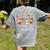 All Is Calm Xmas Kindergarten Christmas Season Teacher Women's Comfort Colors T-Shirt Back Print Grey
