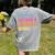 Capital Letters And Periods Bruh Teacher Bruh Teache Women's Comfort Colors T-Shirt Back Print Grey