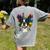 Celebration Event Birthday Party Boston Terrier Women's Comfort Colors T-Shirt Back Print Grey