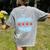 Chicago Flag Teacher School Cute Women's Comfort Colors T-Shirt Back Print Grey Chicago Flag Teacher School Cute Women's Comfort Colors T-Shirt Back Print Grey